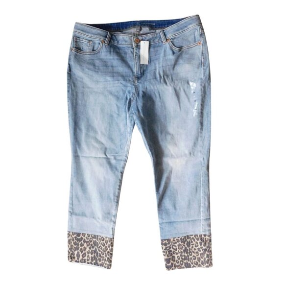 New York & Company Denim - NY&C Leopard Cuff Denim 16